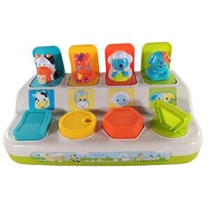 Infantino Pop Up and Turn Animal Pal Development Toy Hand Coordination